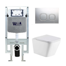 Душевая кабина Weltwasser AMBERG 497 ST + GELBACH 043 MT-WT + AMBERG RD-MT CR 10000011898