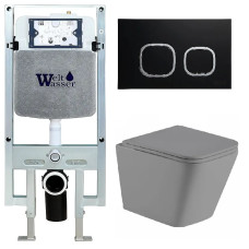 Душевая кабина Weltwasser AMBERG 497 ST + GELBACH 043 MT-GR + AMBERG RD-BL 10000012020