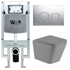 Душевая кабина Weltwasser AMBERG 497 ST + GELBACH 043 MT-GR + AMBERG RD-CR 10000012021