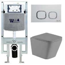 Душевая кабина Weltwasser AMBERG 497 ST + GELBACH 043 MT-GR + AMBERG RD-WT 10000012023