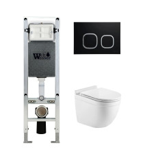 Душевая кабина Weltwasser AMBERG 350 ST + HEIMBACH 043 GL-WT + AMBERG RD-BL 10000012131