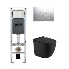 Душевая кабина Weltwasser AMBERG 350 ST + HEIMBACH 043 MT-BL + AMBERG RD-CR 10000012222