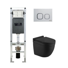 Душевая кабина Weltwasser AMBERG 350 ST + HEIMBACH 043 MT-BL + AMBERG RD-WT 10000012224