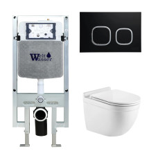 Душевая кабина Weltwasser AMBERG 497 ST + HEIMBACH 043 GL-WT + AMBERG RD-BL 10000012141