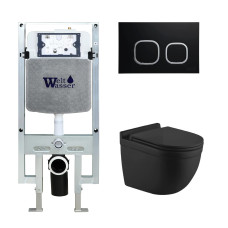 Душевая кабина Weltwasser AMBERG 497 ST + HEIMBACH 043 MT-BL + AMBERG RD-BL 10000012231