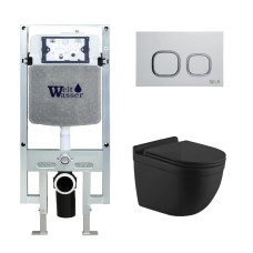 Душевая кабина Weltwasser AMBERG 497 ST + HEIMBACH 043 MT-BL + AMBERG RD-WT 10000012234