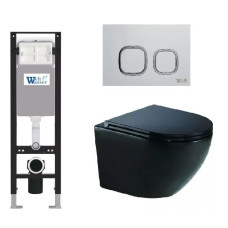 Душевая кабина Weltwasser AMBERG 350 + MERZBACH 041 XL MT-BL + AMBERG RD-WT 10000012367