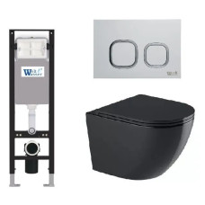 Душевая кабина Weltwasser AMBERG 350 + MERZBACH 043 GL-BL + AMBERG RD-WT 10000012372