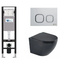 Душевая кабина Weltwasser AMBERG 350 + MERZBACH 043 MT-BL + AMBERG RD-WT 10000012382
