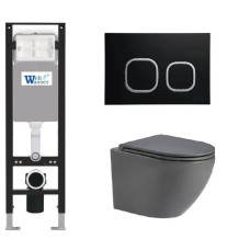 Душевая кабина Weltwasser AMBERG 350 + MERZBACH 043 MT-GR + AMBERG RD-BL 10000012384