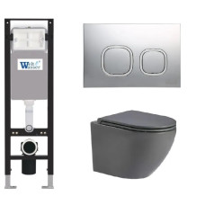 Душевая кабина Weltwasser AMBERG 350 + MERZBACH 043 MT-GR + AMBERG RD-CR 10000012385