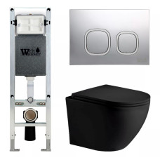 Душевая кабина Weltwasser AMBERG 350 ST + MERZBACH 043 MT-BL + AMBERG RD-CR 10000011323