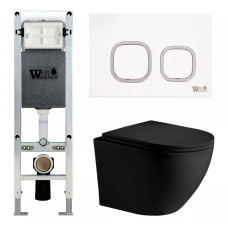 Душевая кабина Weltwasser AMBERG 350 ST + MERZBACH 043 MT-BL + AMBERG RD-WT 10000011325