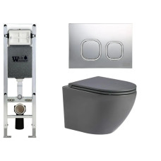 Душевая кабина Weltwasser AMBERG 350 ST + MERZBACH 043 MT-GR + AMBERG RD-MT CR 10000011367
