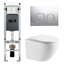 Душевая кабина Weltwasser AMBERG 350 ST + MERZBACH 043 MT-WT + AMBERG RD-CR 10000011406