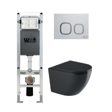 Душевая кабина Weltwasser AMBERG 350 ST + MERZBACH 043 GL-BL + AMBERG RD-WT 10000012174