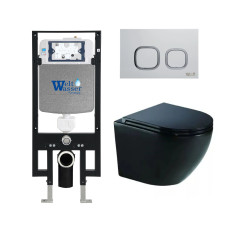 Душевая кабина Weltwasser AMBERG 497 + MERZBACH 041 XL MT-BL + AMBERG RD-WT 10000010936