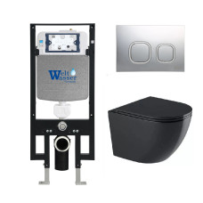 Душевая кабина Weltwasser AMBERG 497 + MERZBACH 043 GL-BL + AMBERG RD-MT CR 10000012178