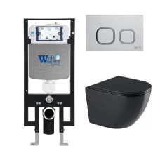Душевая кабина Weltwasser AMBERG 497 + MERZBACH 043 GL-BL + AMBERG RD-WT 10000012179