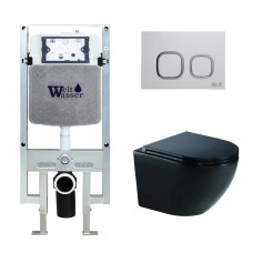 Душевая кабина Weltwasser AMBERG 497 ST + MERZBACH 041 XL MT-BL + AMBERG RD-WT 10000010941