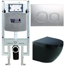 Душевая кабина Weltwasser AMBERG 497 ST + MERZBACH 043 XL MT-BL + AMBERG RD-CR 10000014113