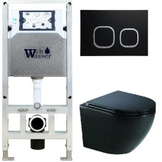 Душевая кабина Weltwasser AMBERG 506 ST + MERZBACH 043 XL MT-BL + AMBERG RD-BL 10000014122