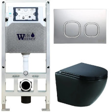 Душевая кабина Weltwasser AMBERG 506 ST + MERZBACH 043 XL MT-BL + AMBERG RD-CR 10000014123