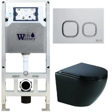 Душевая кабина Weltwasser AMBERG 506 ST + MERZBACH 043 XL MT-BL + AMBERG RD-WT 10000014125