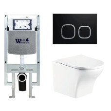Душевая кабина Weltwasser AMBERG 497 ST + ODENBACH 004 GL-WT + AMBERG RD-BL 10000006739