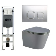 Душевая кабина Weltwasser AMBERG 350 ST + SALZBACH 043 MT-GR + AMBERG RD-MT CR 10000011564