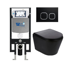 Душевая кабина Weltwasser AMBERG 497 + SALZBACH 043 MT-BL + AMBERG RD-BL 10000011527