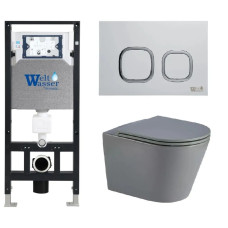 Душевая кабина Weltwasser AMBERG 506 + SALZBACH 043 MT-GR + AMBERG RD-WT 10000011580