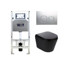 Душевая кабина Weltwasser AMBERG 506 ST + SALZBACH 043 MT-BL + AMBERG RD-MT CR 10000011544