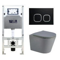 Душевая кабина Weltwasser AMBERG 506 ST + SALZBACH 043 MT-GR + AMBERG RD-BL 10000011582