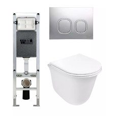 Душевая кабина Weltwasser AMBERG 350 ST + TELBACH 004 GL-WT + AMBERG RD-MT CR 10000006589