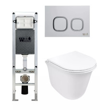 Душевая кабина Weltwasser AMBERG 350 ST + TELBACH 004 GL-WT + AMBERG RD-WT 10000006590