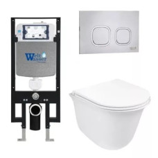 Душевая кабина Weltwasser AMBERG 497 + TELBACH 004 GL-WT + AMBERG RD-MT CR 10000006677