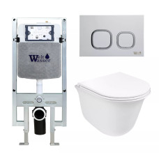 Душевая кабина Weltwasser AMBERG 497 ST + TELBACH 004 GL-WT + AMBERG RD-WT 10000006766