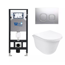 Душевая кабина Weltwasser AMBERG 506 + TELBACH 004 GL-WT + AMBERG RD-CR 10000006852