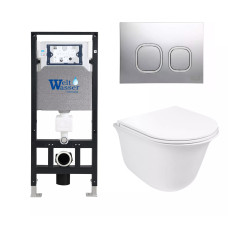 Душевая кабина Weltwasser AMBERG 506 + TELBACH 004 GL-WT + AMBERG RD-MT CR 10000006853