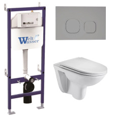 Душевая кабина Weltwasser BAMBERG 460 + BAARBACH 004 GL-WT + BAMBERG CR 10000010345