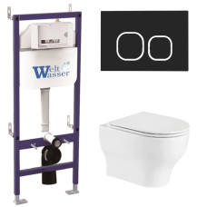 Душевая кабина Weltwasser BAMBERG 460 + ERLENBACH 004 GL-WT + BAMBERG BL 10000010363