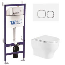 Душевая кабина Weltwasser BAMBERG 460 + ERLENBACH 004 GL-WT + BAMBERG WT 10000010365