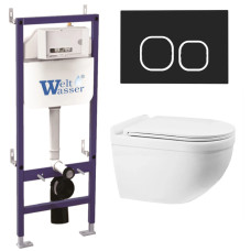Душевая кабина Weltwasser BAMBERG 460 + HEIMBACH 043 GL-WT + BAMBERG BL 10000012819