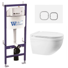 Душевая кабина Weltwasser BAMBERG 460 + HEIMBACH 043 GL-WT + BAMBERG WT 10000012821