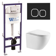 Душевая кабина Weltwasser BAMBERG 460 + MERZBACH 043 GL-WT + BAMBERG BL 10000012891