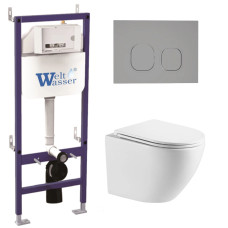 Душевая кабина Weltwasser BAMBERG 460 + MERZBACH 043 GL-WT + BAMBERG CR 10000012892