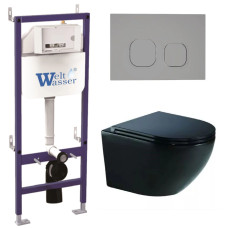 Душевая кабина Weltwasser BAMBERG 460 + MERZBACH 041 XL MT-BL + BAMBERG CR 10000012870