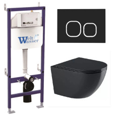 Душевая кабина Weltwasser BAMBERG 460 + MERZBACH 043 GL-BL + BAMBERG BL 10000012881