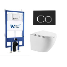 Душевая кабина Weltwasser BAMBERG 545 + MERZBACH 043 GL-WT + BAMBERG BL 10000012897